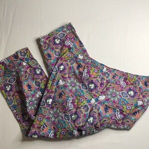 Disney Parks Mickey Mouse Colorful Paisley Pants XXL